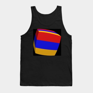 Armenia Flag cubed. Tank Top